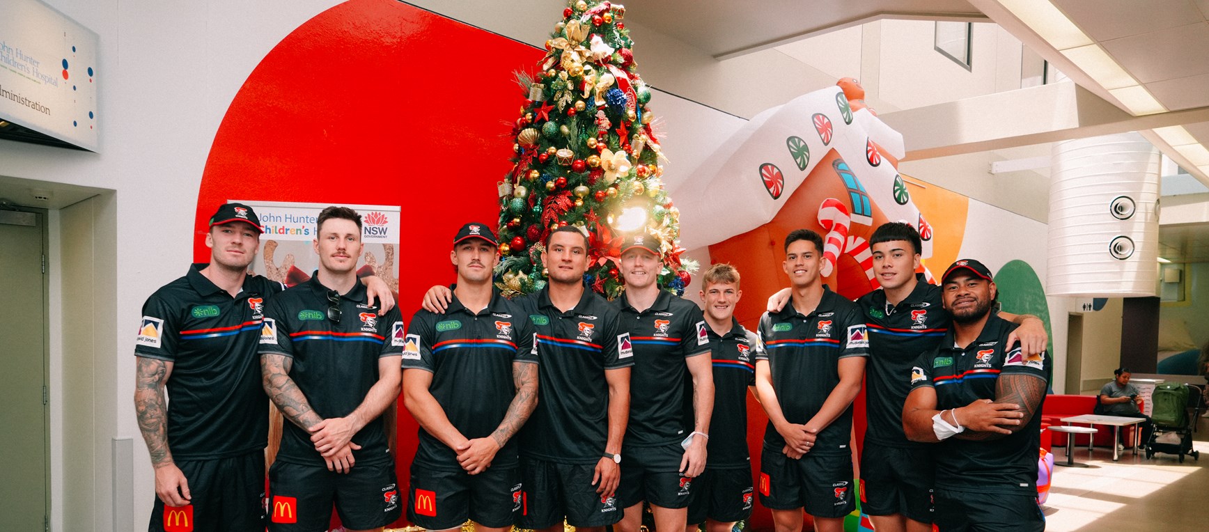 NRL side visit children at John Hunter Hospital as part of annual Christmas visit