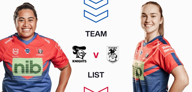 newcastle knights nrlw team list