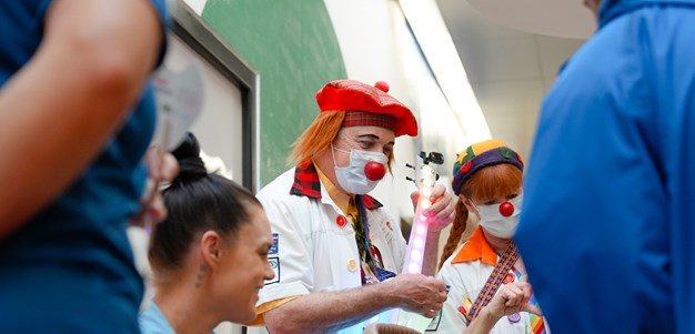 Knights support Humour Foundation Clown Doctors