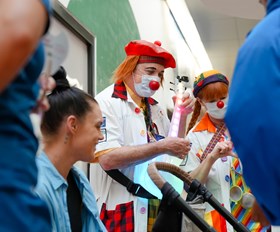 Knights support Humour Foundation Clown Doctors