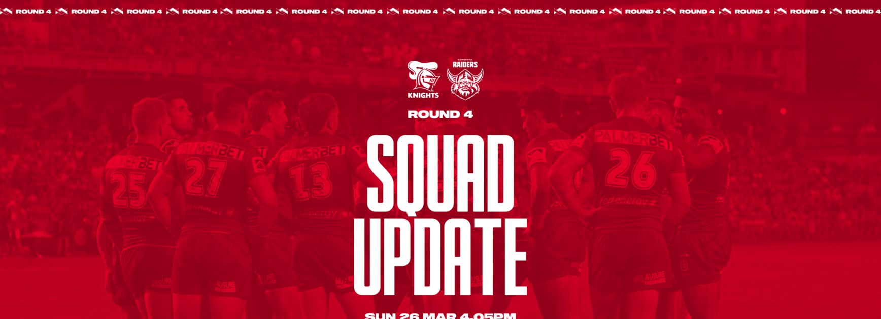 Squad Update Knights v Raiders Knights