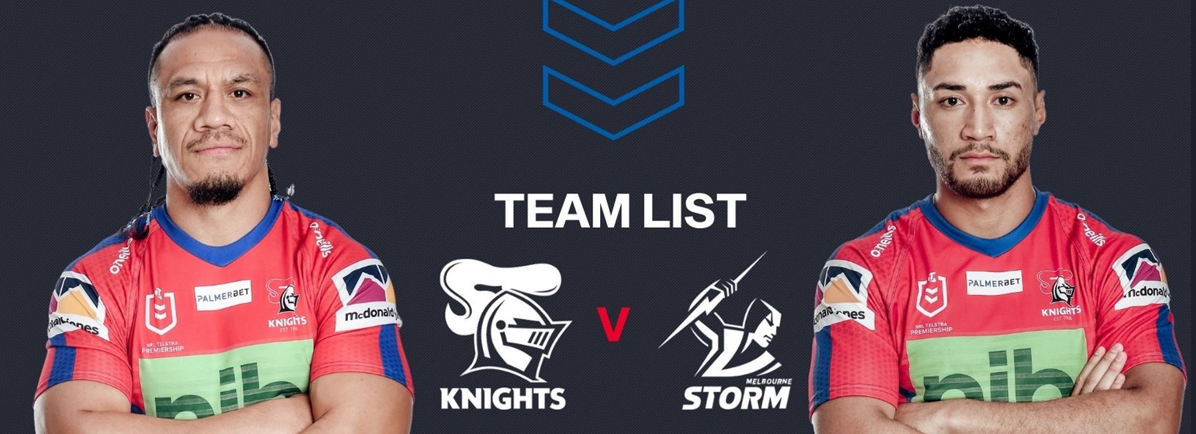 Knights v Storm Round 8 NRL team list