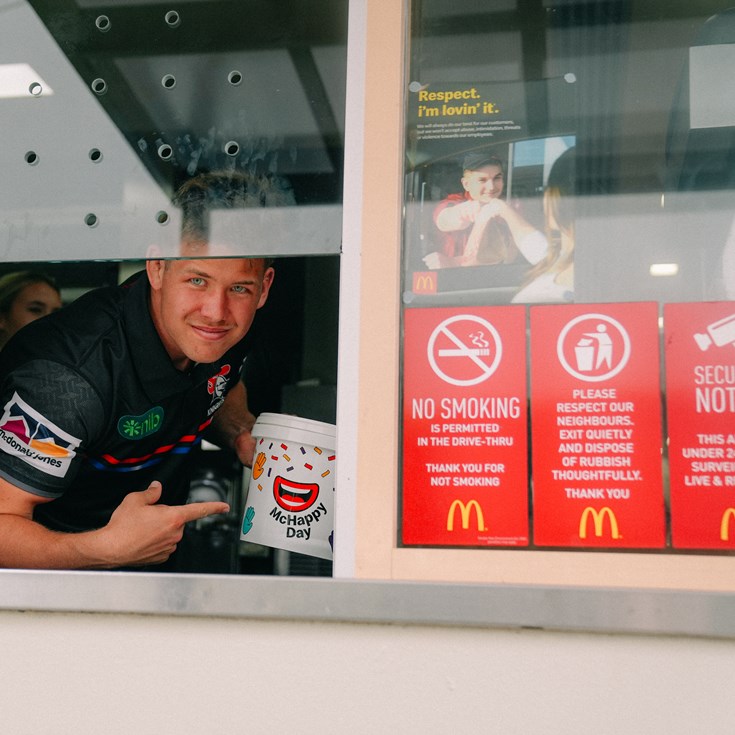 Knights players take part in McHappy Day