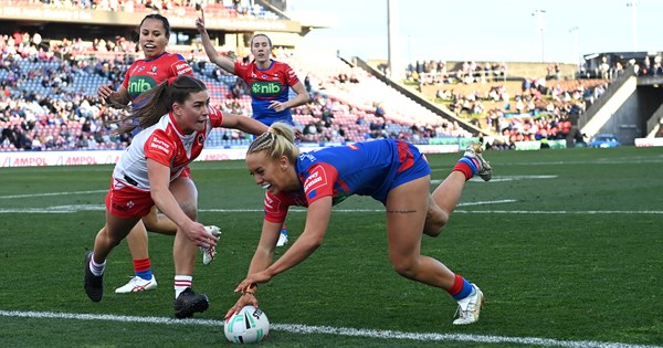 NRLW Match Highlights: Knights v Dragons | Knights