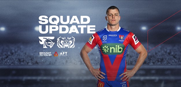 NRL Squad Update: Knights v Tigers