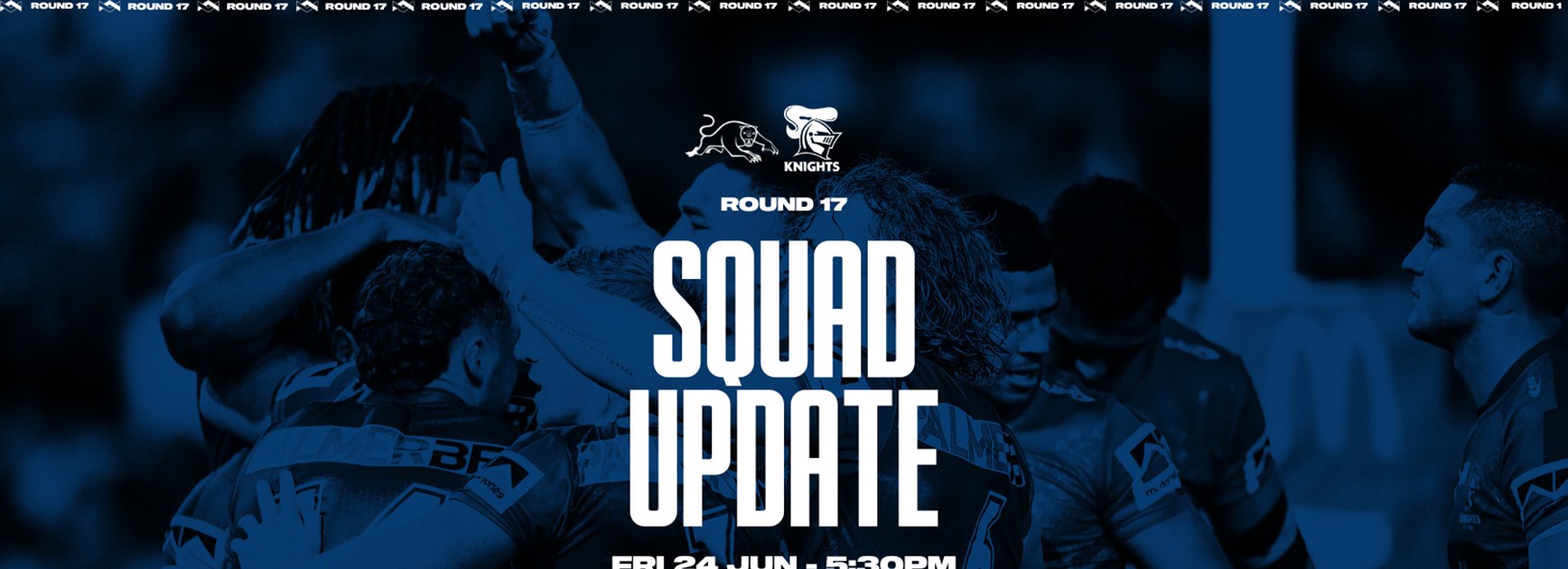 Squad Update: Team reduced ahead of Panthers clash