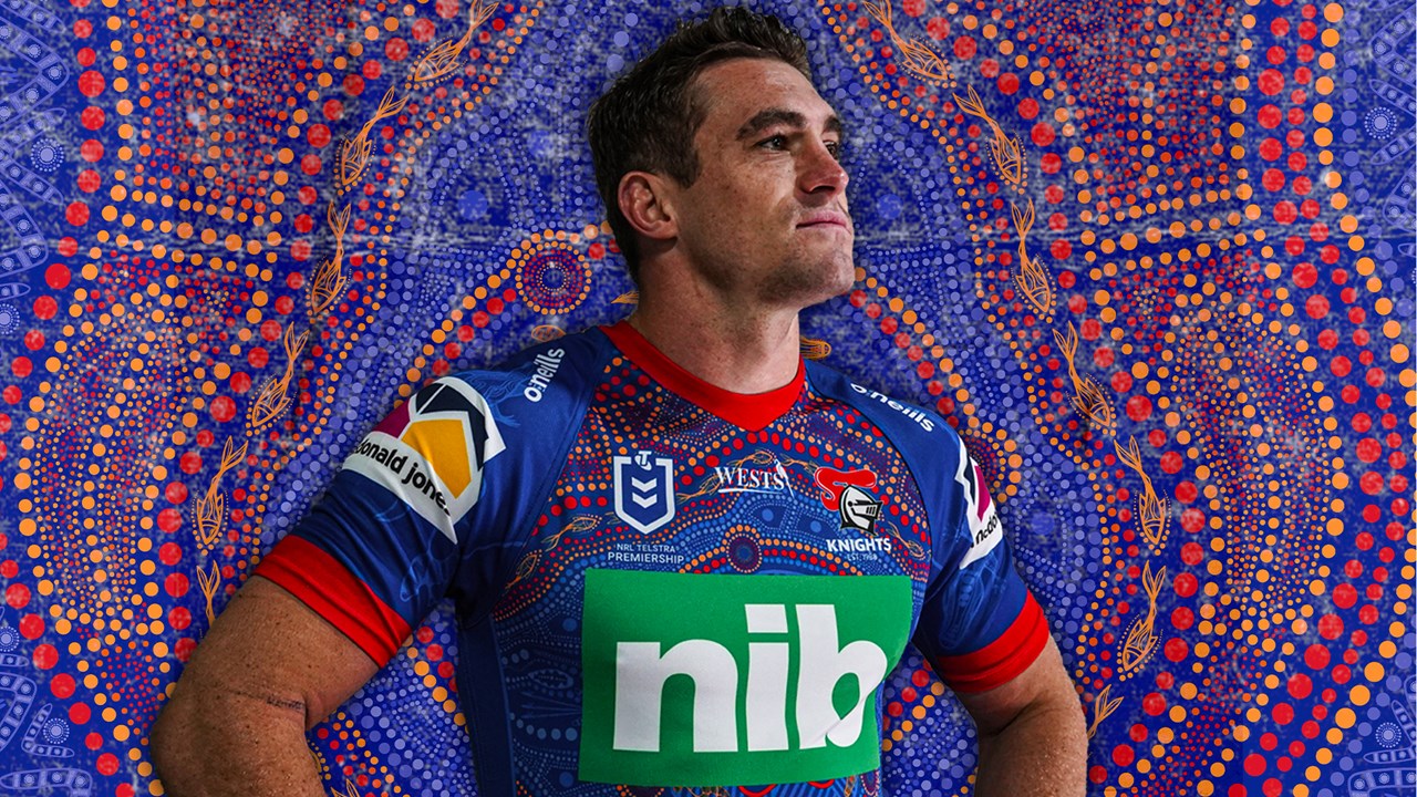 Newcastle Knights Nines jersey and the local artist behind it