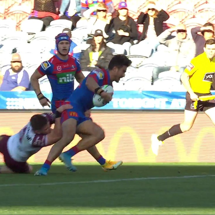 Ponga puts Tuala into gap for game-winning try