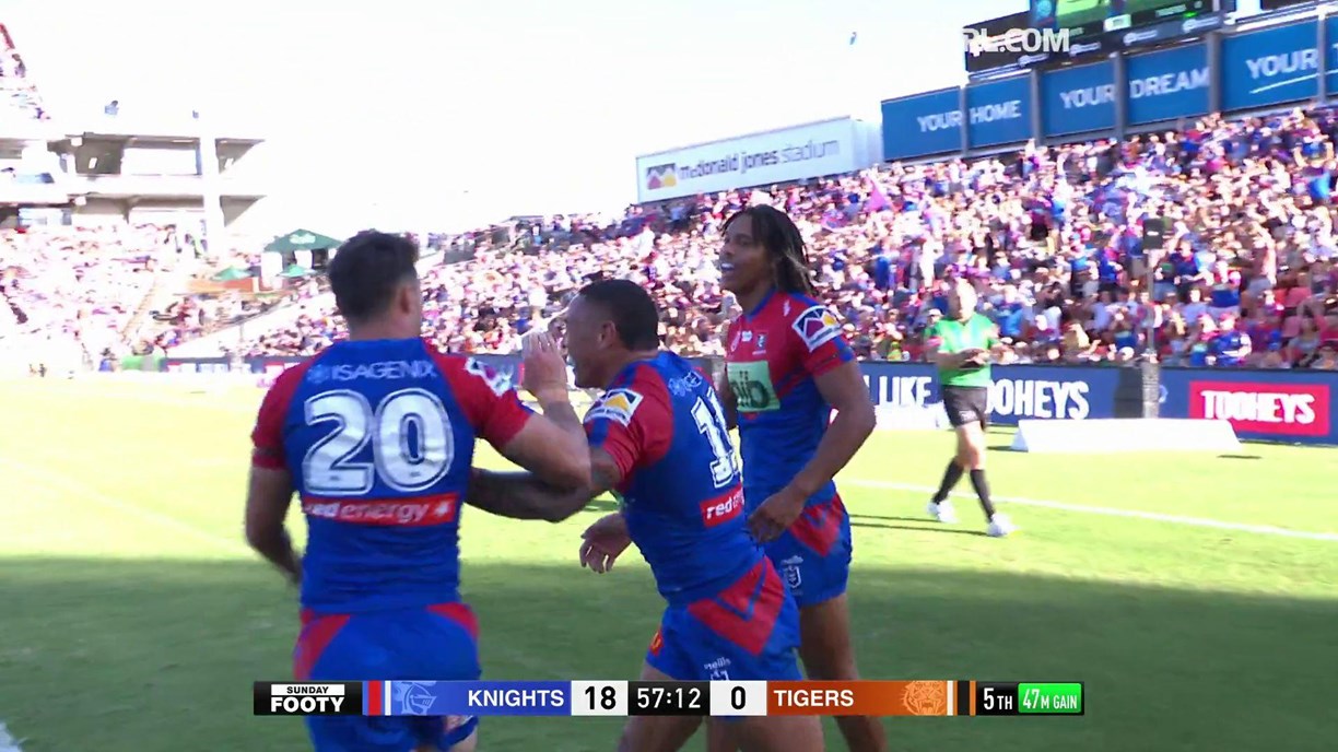 NRL 2023: Penrith Panthers vs Newcastle Knights, Tryone Peachey,  highlights, press conferences, Kalyn Ponga